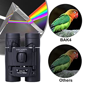 8x21 Small Binoculars