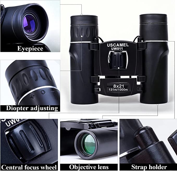 8x21 Small Binoculars