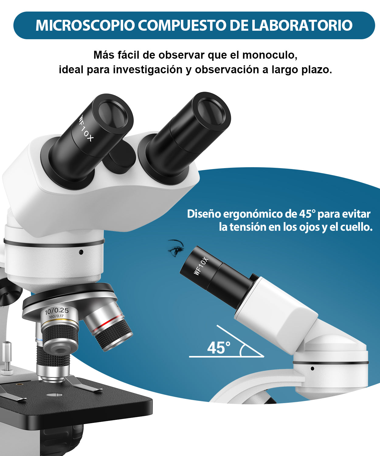 USCAMEL 40x-1000x Professional Binocular Microscope