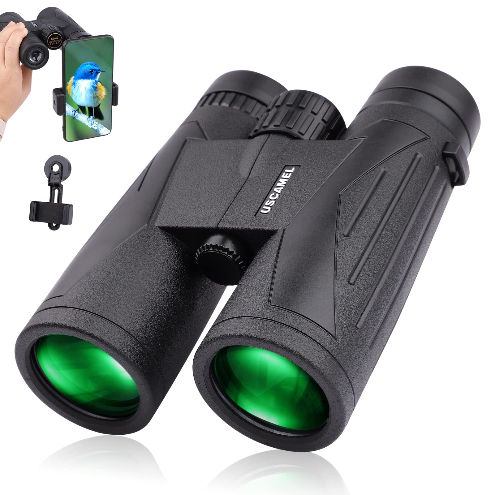 USCAMEL 10x42 Compact Birding HD Binoculars - Main Image