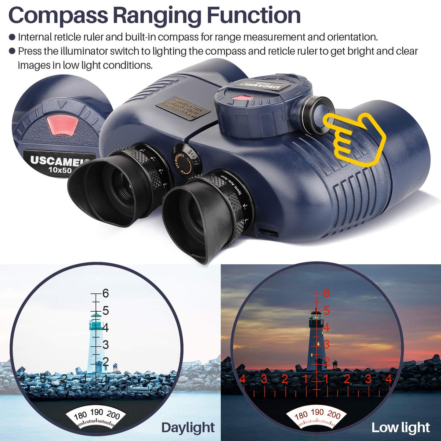 10x50 Military Bak4 Binoculars