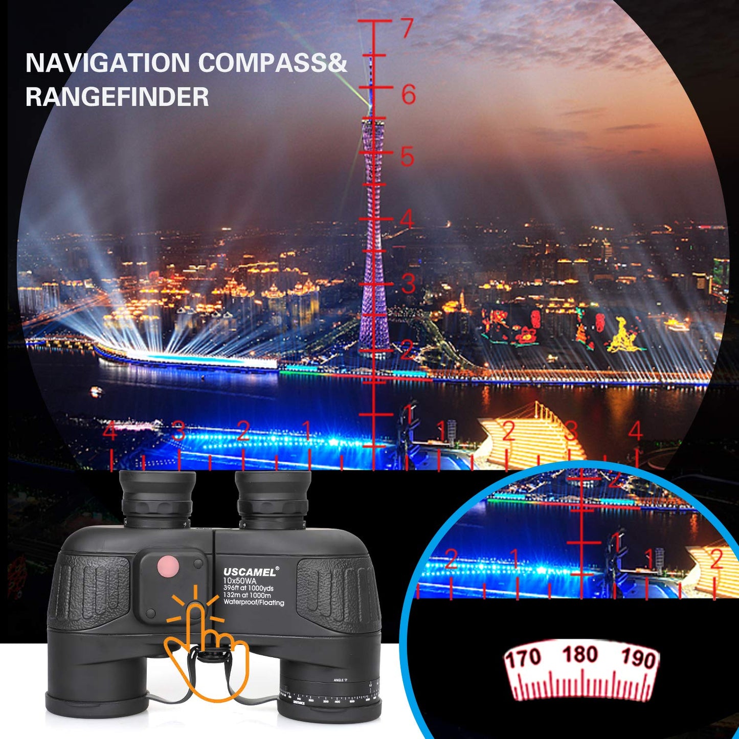 10x50 Marine Binoculars