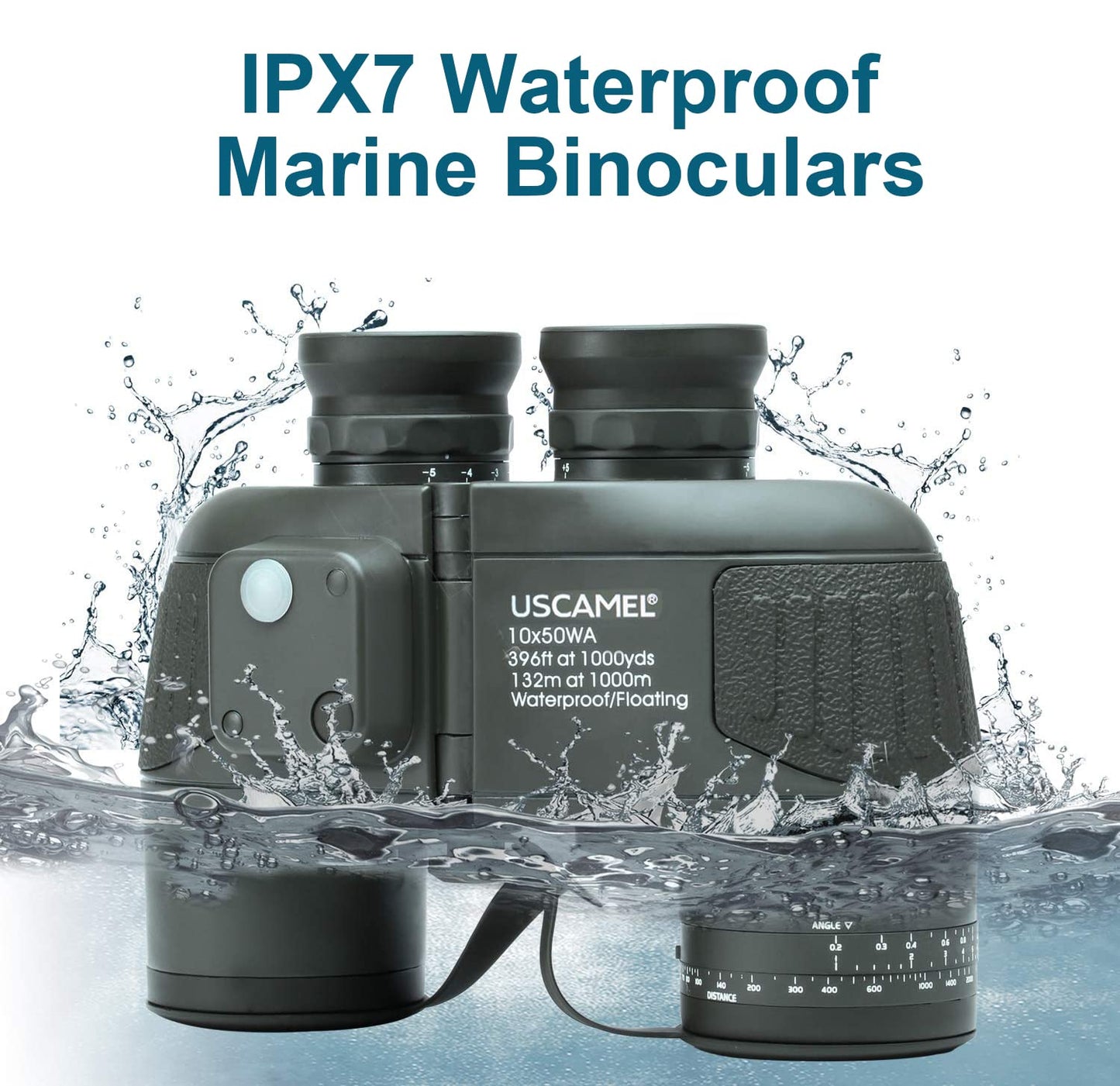10x50 Binoculars With Rangefinder & Compass