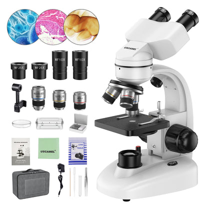 USCAMEL 40x-1000x Professional Binocular Microscope
