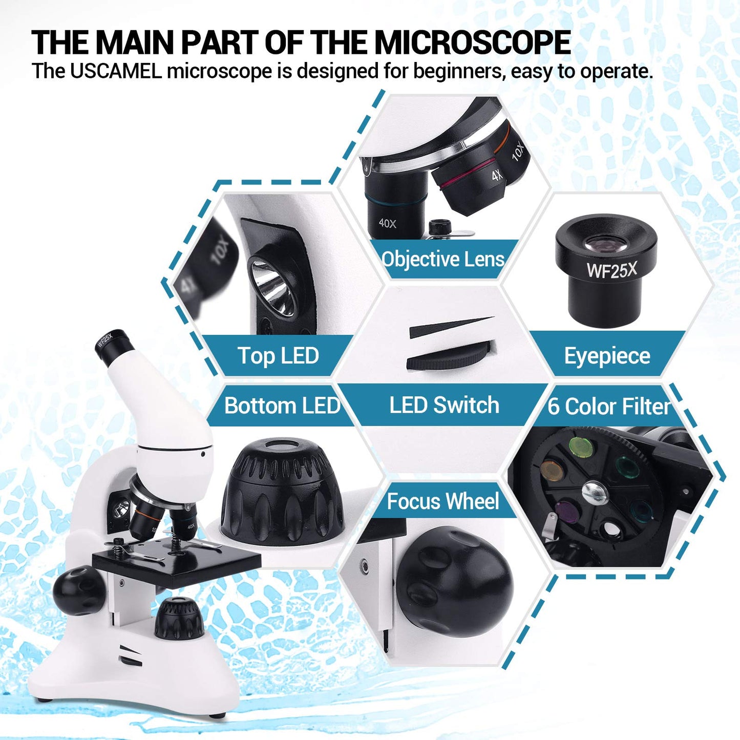 Microscope For Laboratory, School & Home Education