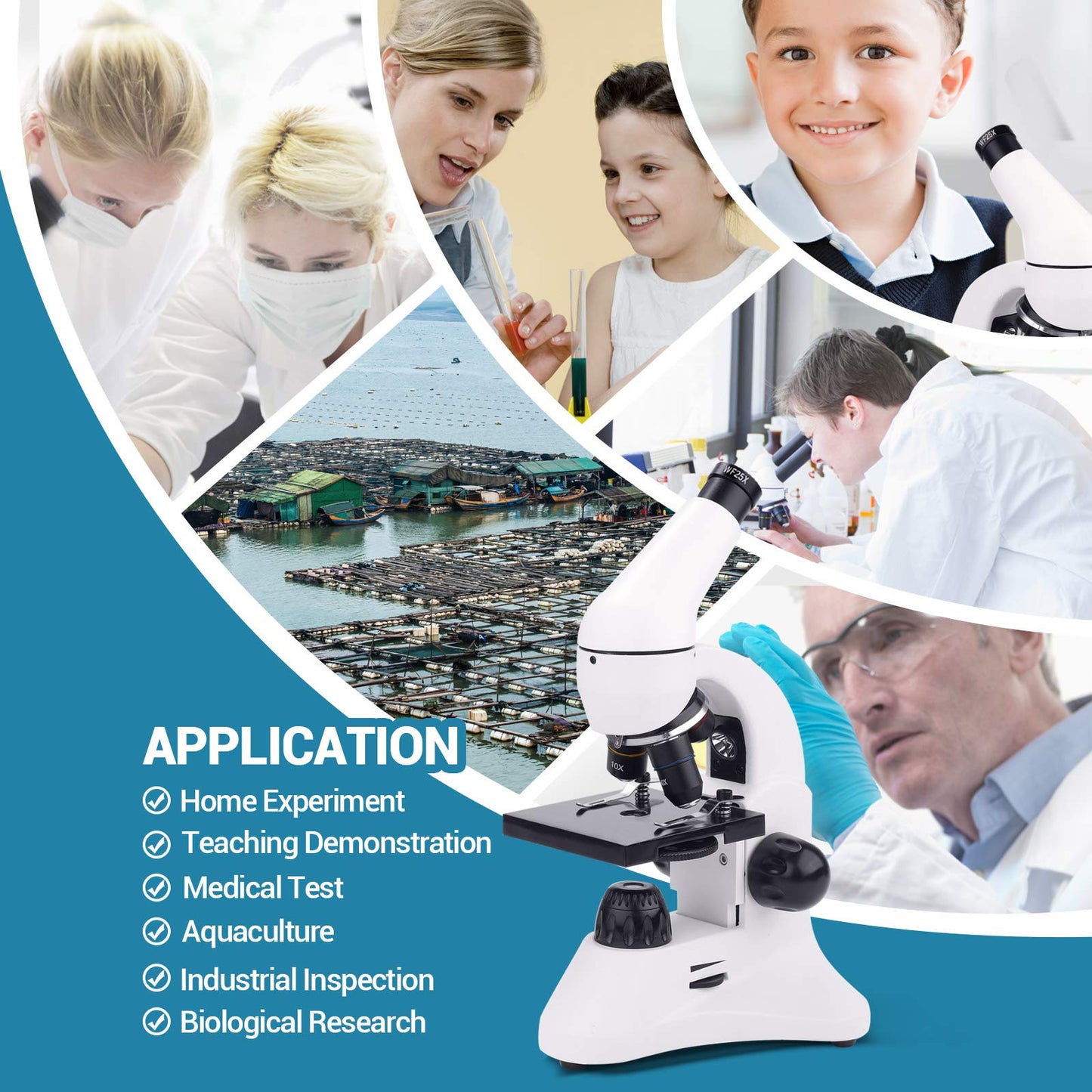 Microscope For Laboratory, School & Home Education