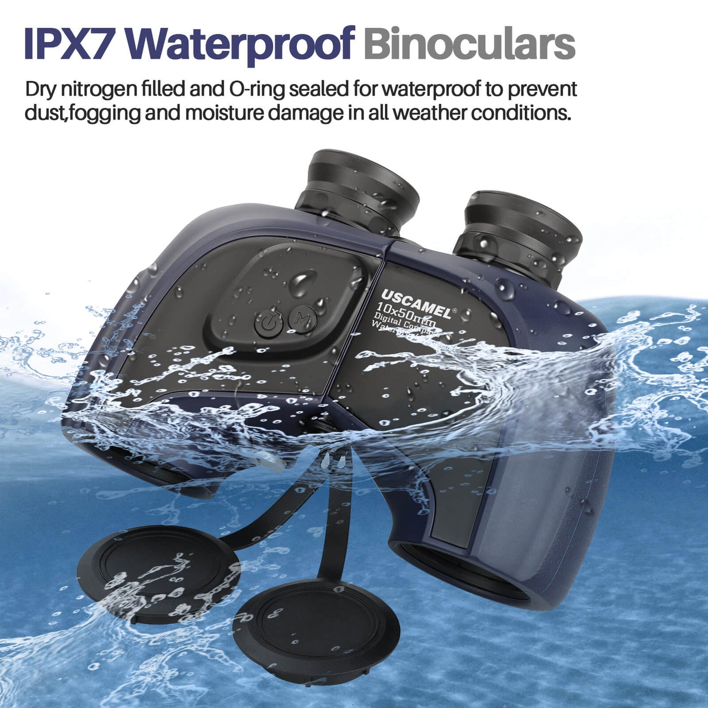 10x50 Waterproof Marine Binoculars